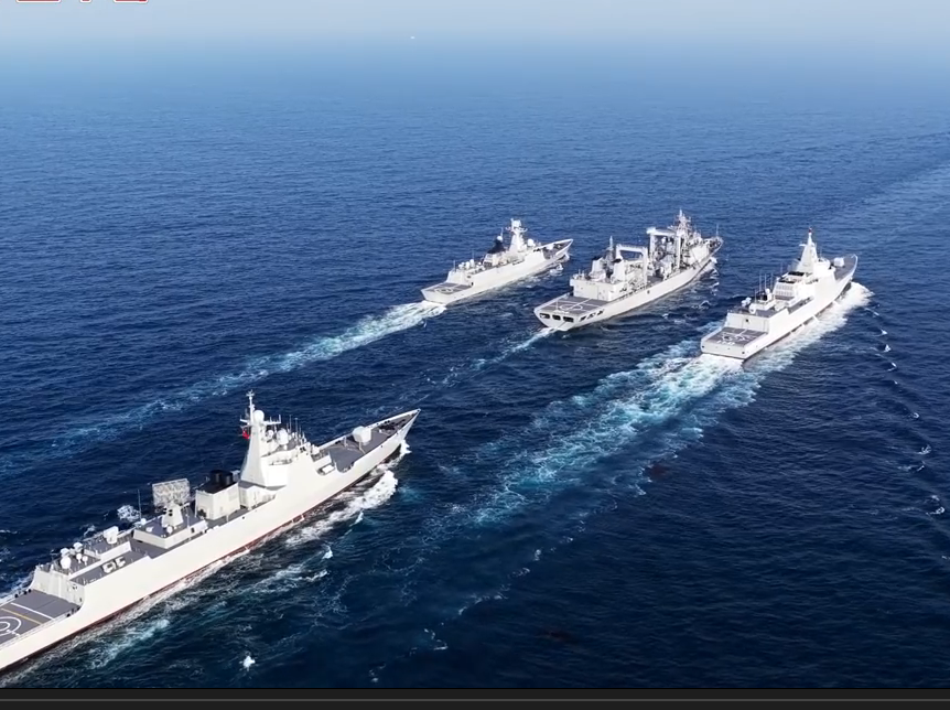 安庆舰丽水舰滨州舰最新训练画面