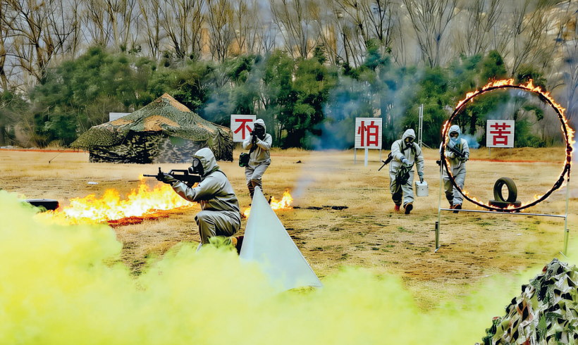 萧县组织民兵开展实战化训练